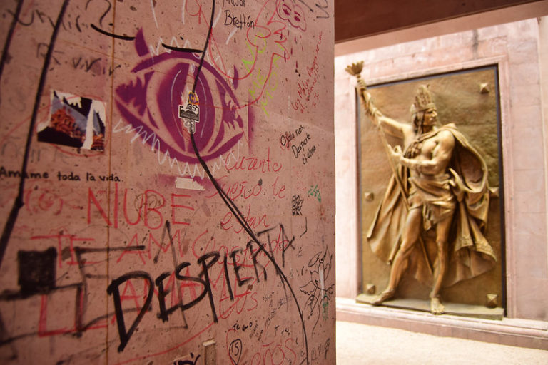 Lugar de exposición al interior del Pabellón Mexicano Jesús F. Contreras