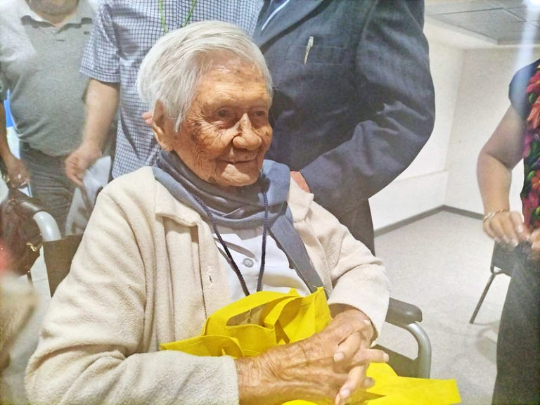 Toñita es todo un ejemplo de vida en Aguascalientes, a sus 105 años 