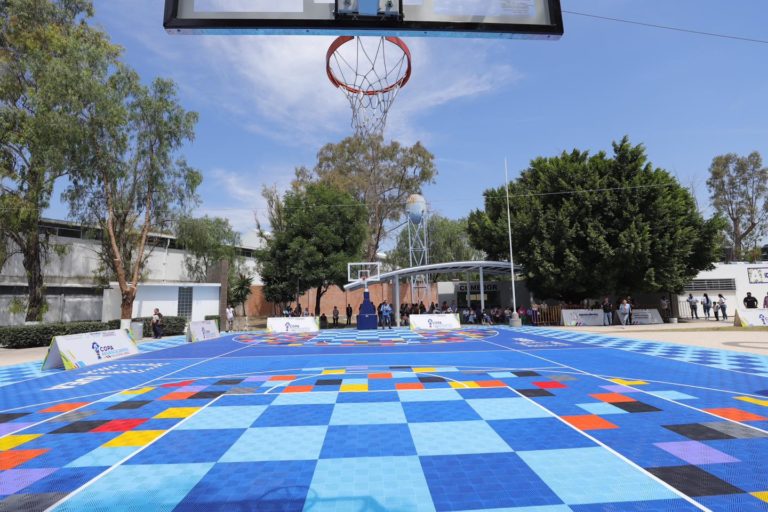Entregan infraestructura deportiva en la Escuela del Deporte en Aguascalientes