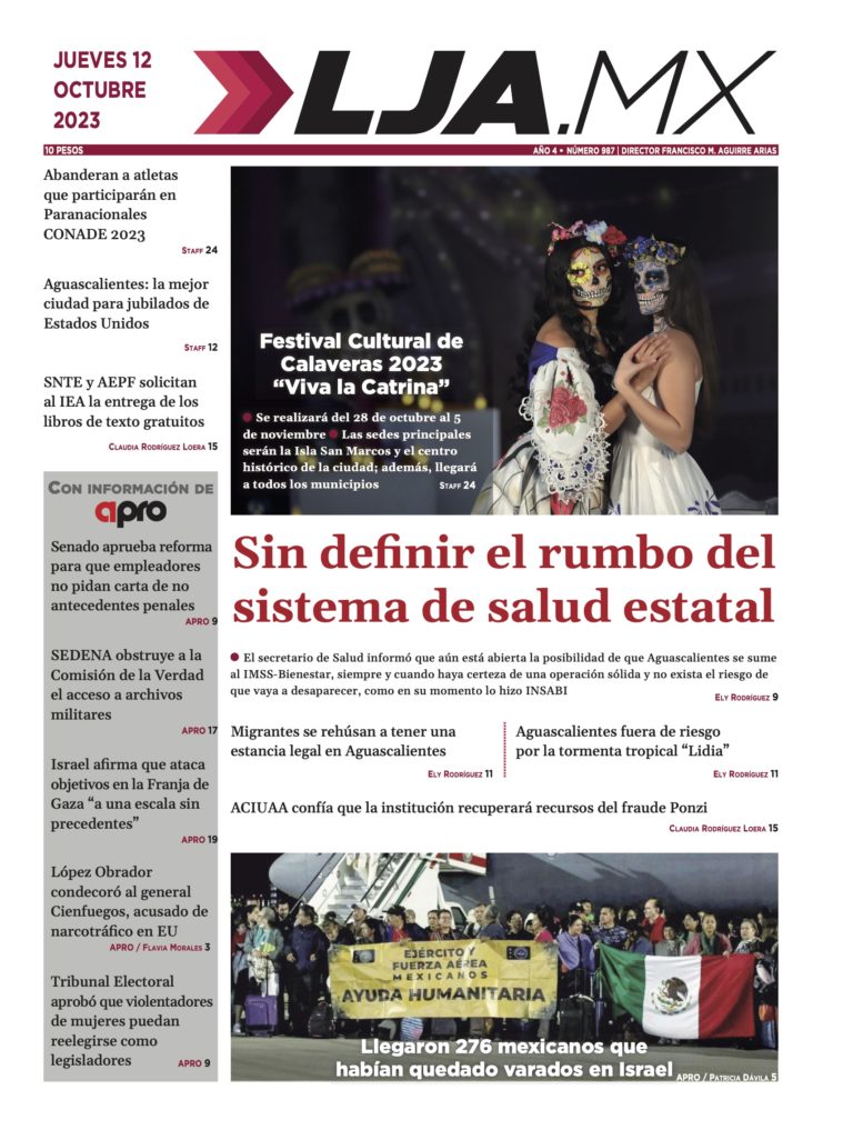 Sin definir el rumbo del sistema de salud estatal y más en LJA.MX, edición 12/10/2023