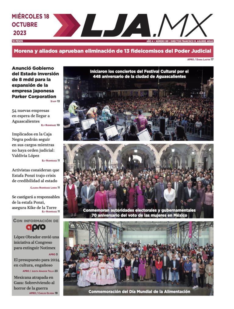 Iniciaron los conciertos del Festival Cultural por el 448 aniversario de la ciudad de Aguascalientes y más en LJA.MX, edición 18/10/2023