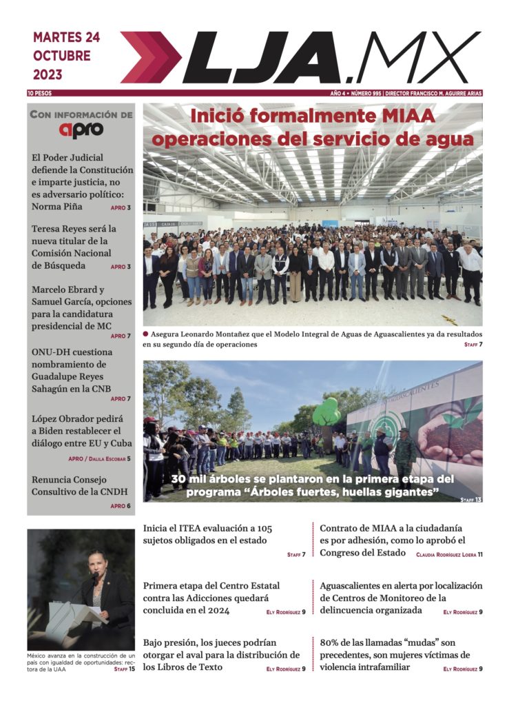 Inició formalmente MIAA operaciones del servicio del agua y más en LJA.MX, edición 24/10/2023