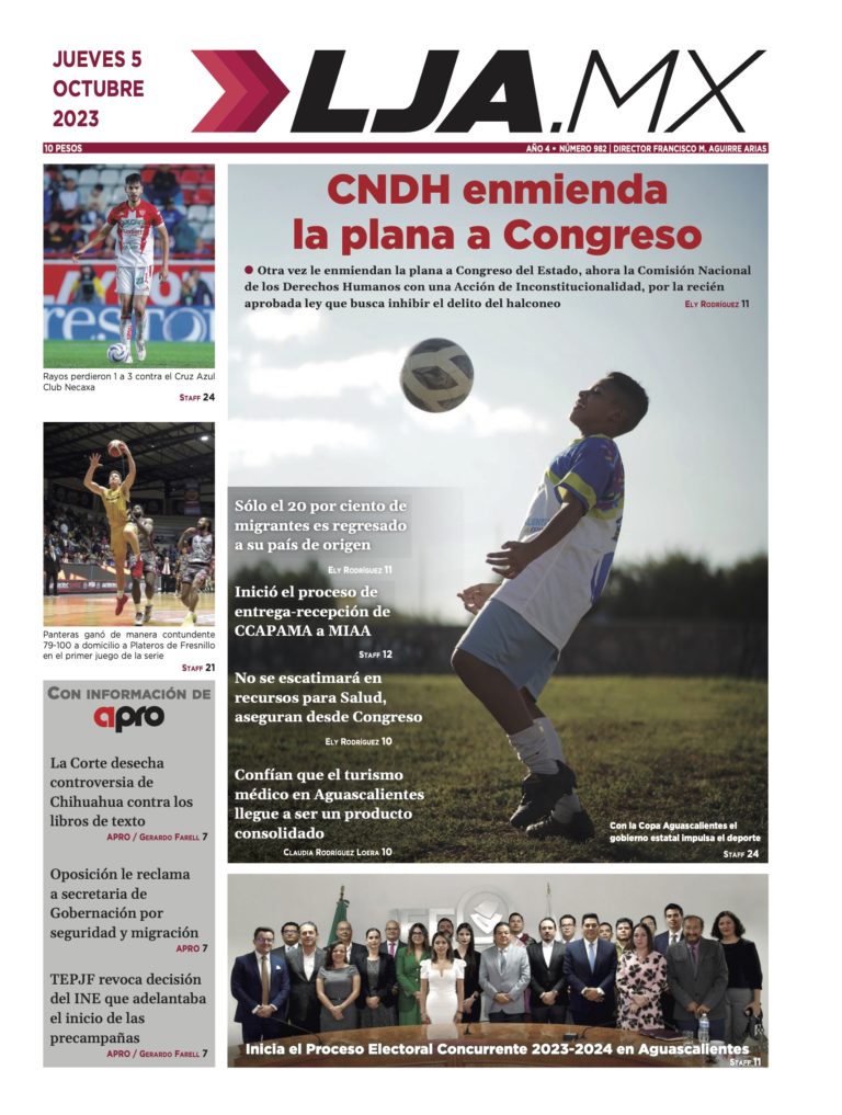 CNDH enmienda la plana al Congreso y más en LJA.MX, edición 05/10/2023