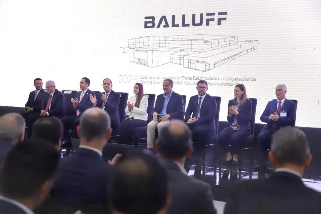 Tere Jiménez inauguró la nueva planta de la empresa Balluff en Aguascalientes 