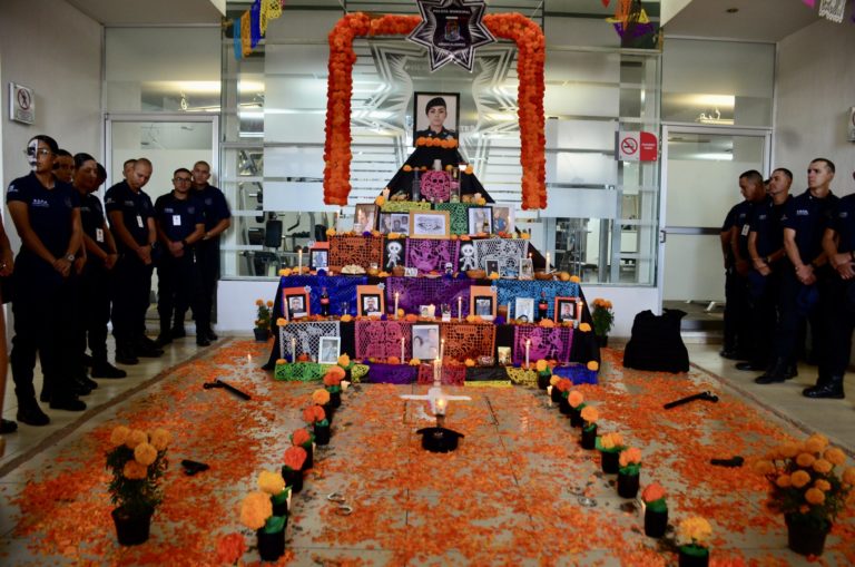 Celebraron Concurso de altares de muertos en el Instituto Superior en Seguridad Pública de Aguascalientes