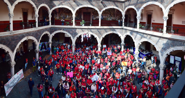 Respalda Tere Jiménez al magisterio de Aguascalientes