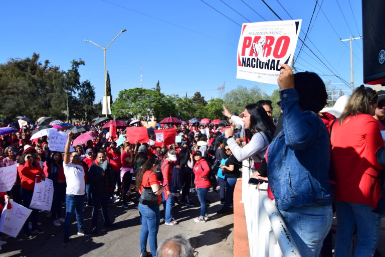 No se descartan tintes políticos tras manifestación de docentes en Aguascalientes