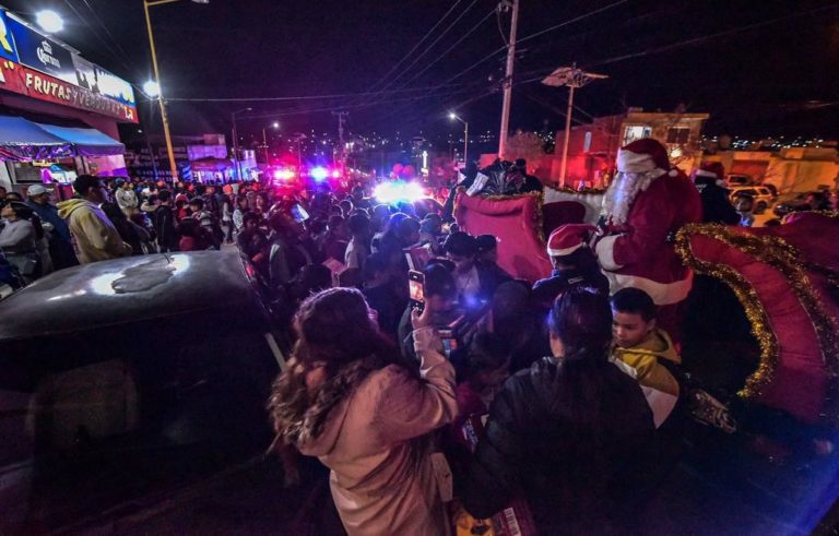 Policías estatales acercan la navidad a niñas y niños de Aguascalientes