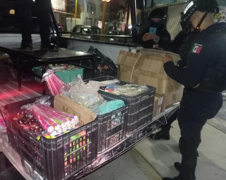 Decomisan en Jesús María, Aguascalientes más de 1300 piezas de pirotecnia