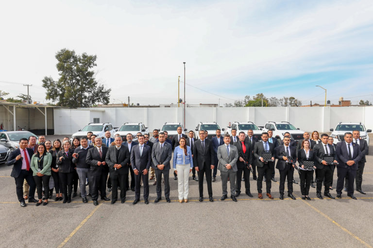 Inversión de casi 20 mdp en vehículos y armamento para la Fiscalía General del Estado de Aguascalientes