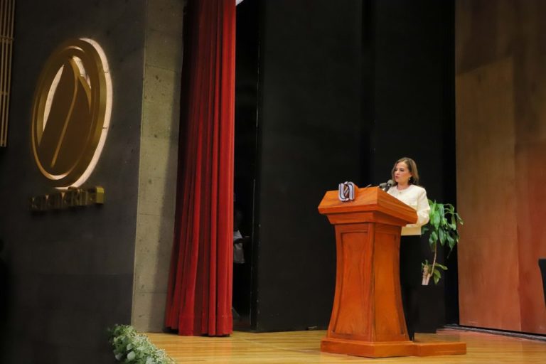 Sandra Yesenia Pinzón Castro rindió su 1er Informe de actividades como rectora de la UAA 