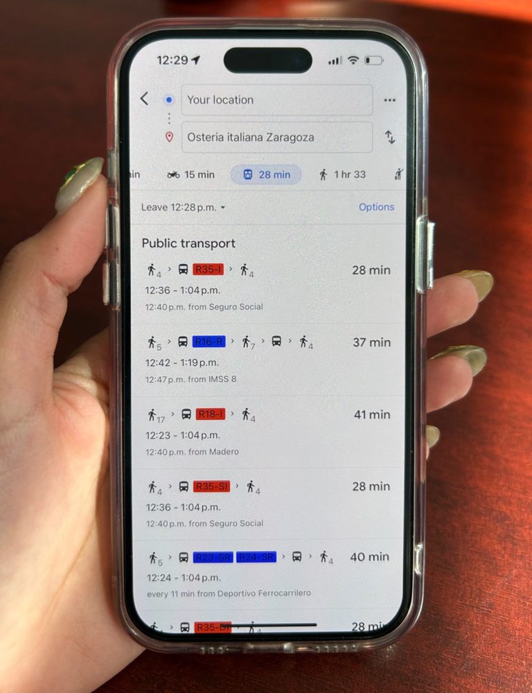 Ya se pueden consultar las rutas de los camiones urbanos mediante Google Maps 