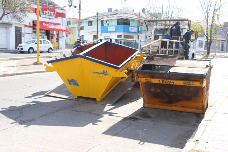 Municipio de Aguascalientes reemplazó contenedores al oriente de la ciudad