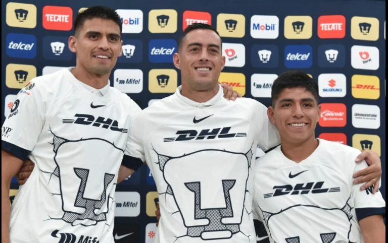 Funes Mori, Martínez y Quispe son presentados como refuerzos de los Pumas