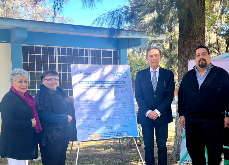 Firma MIAA Aguascalientes alianza estratégica con el CRENA