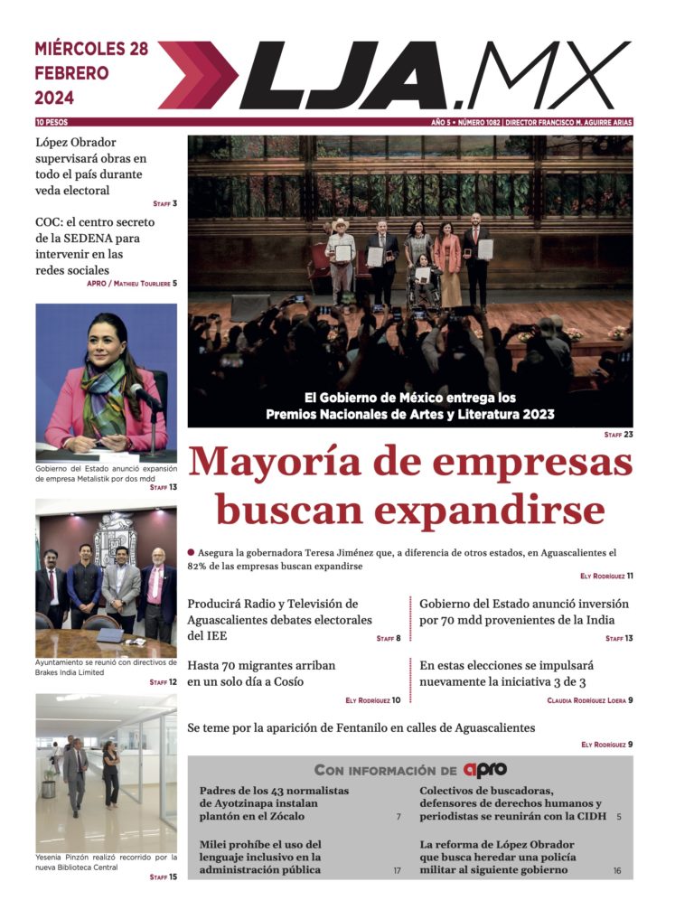 Mayoría de empresas buscan expandirse y más en LJA.MX, edición 28/2/2024