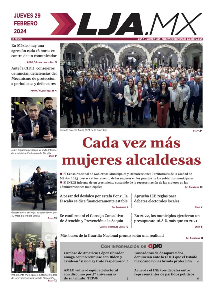 Cada vez más  mujeres alcaldesas y más en LJA.MX, edición 29/2/2024