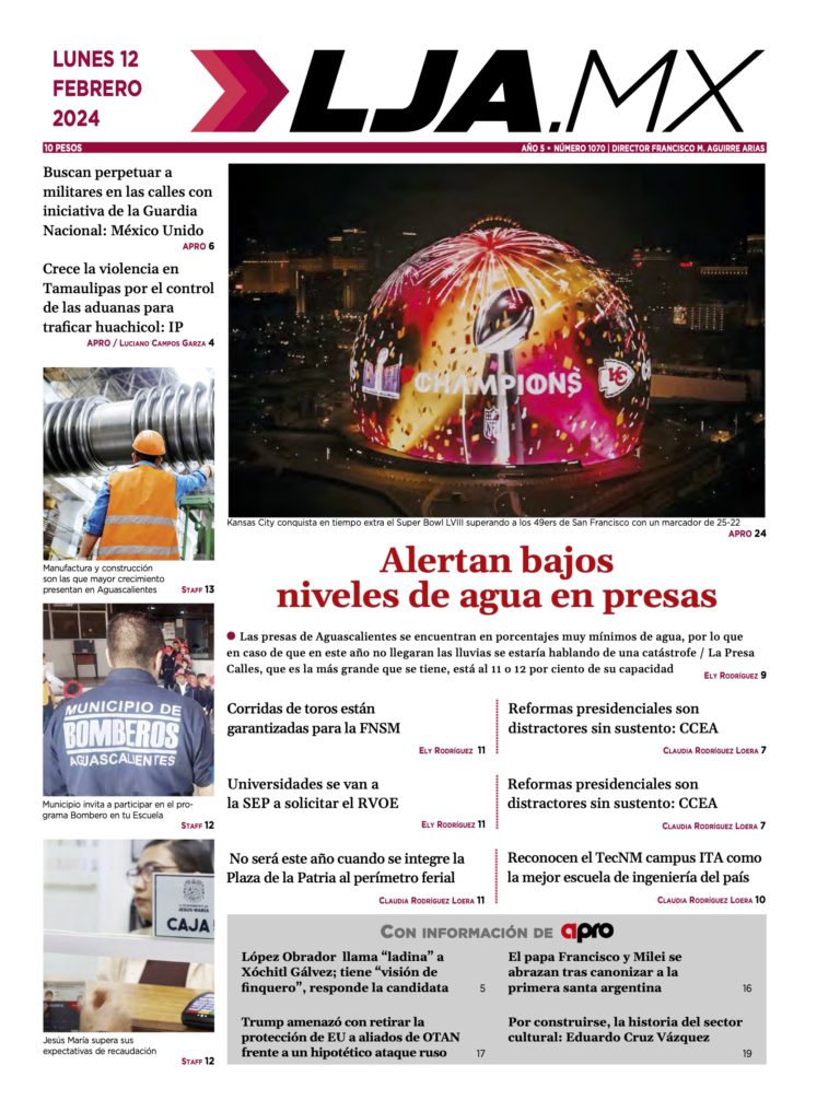 Alertan bajos niveles de agua en presas y más en LJA.MX, edición 12/2/2024