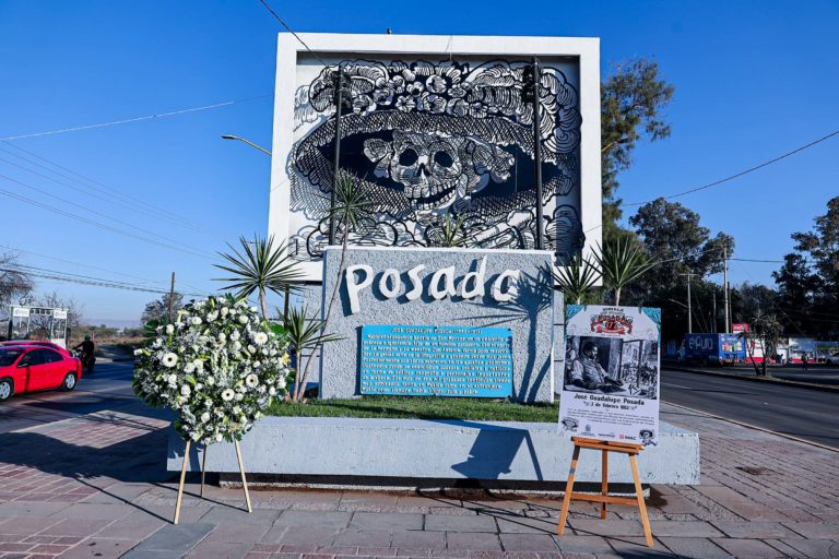 Municipio de Aguascalientes conmemoró el 172 aniversario del natalicio de José Guadalupe Posada