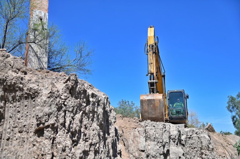 Comenzó la construcción del primer muro del proyecto Río San Pedro en Aguascalientes