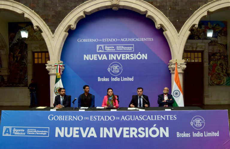 Gobierno del Estado de Aguascalientes anunció inversión por 70 mdd provenientes de la India
