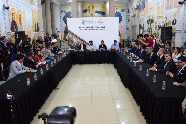 Congreso de Aguascalientes recibió informe anual de labores de la Fiscalía General del Estado