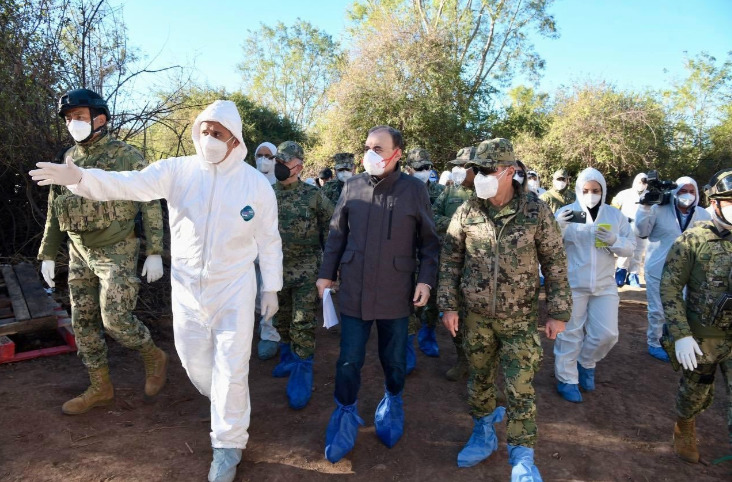 Durazo presume golpe de 700 mdd al narco al desmantelar narcolaboratorio