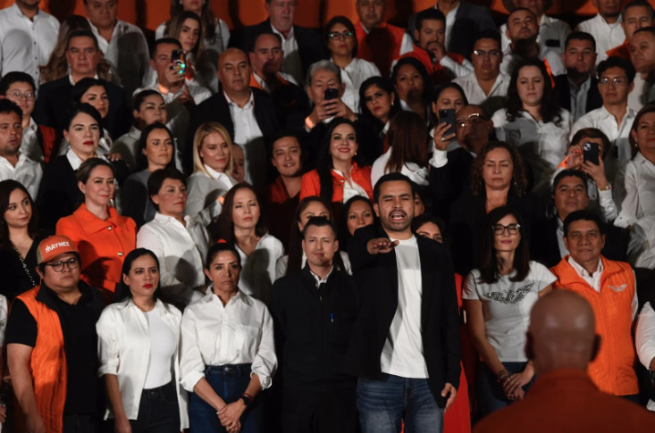 Rinde protesta Álvarez Máynez como candidato presidencial de Movimiento Ciudadano