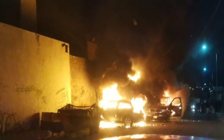 Quema de vehículos en Aguascalientes sería por rencillas entre narcomenudistas