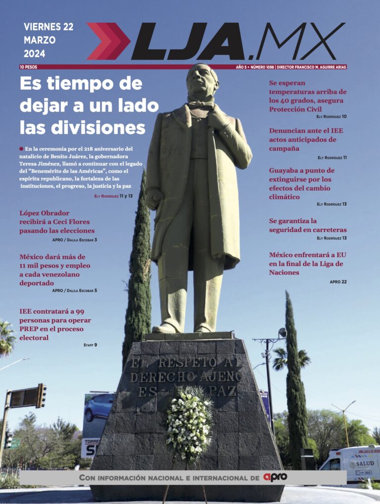 Es tiempo de dejar a un lado las divisiones y más en LJA.MX, edición 22/3/2024
