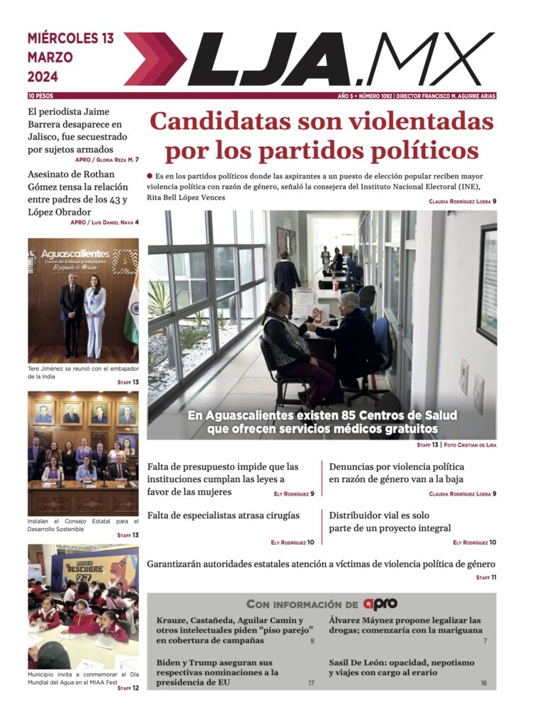Candidatas son violentadas por los partidos políticos y más en LJA.MX, edición 13/3/2024