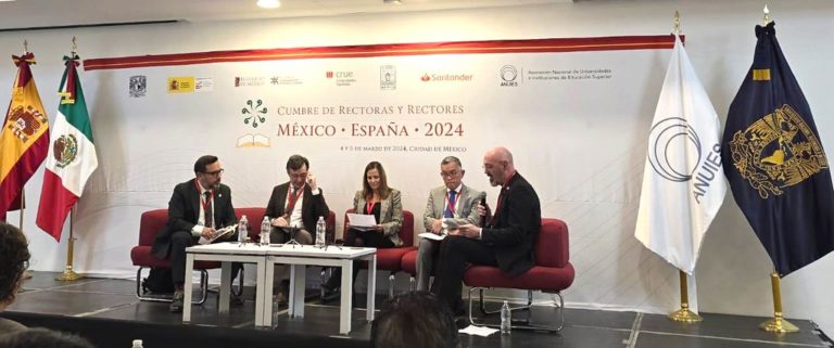 Pinzón Castro participa en la Cumbre de Rectoras y Rectores México-España 2024