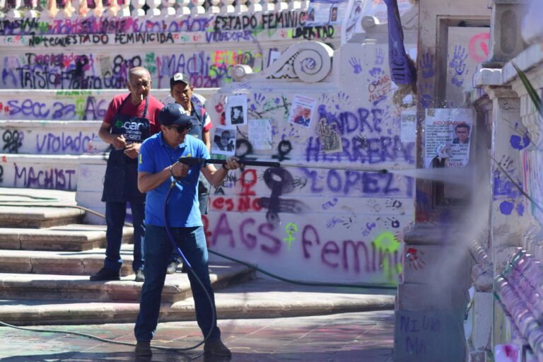 Limpieza de Exedra de Aguascalientes se desarrollará paulatinamente por dos semanas
