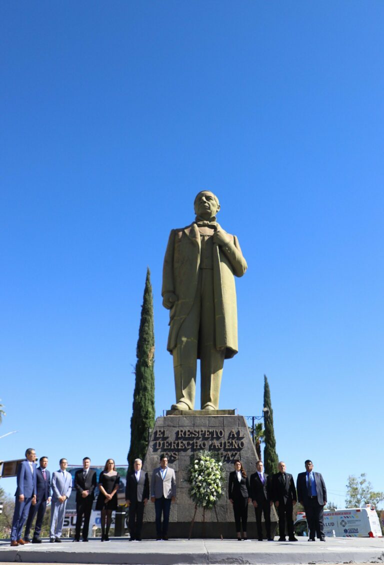 Encabeza Tere Jiménez homenaje a Benito Juárez en Aguascalientes