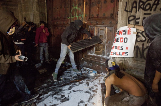 Palacio Nacional ha sido dañado durante diversas protestas sociales
