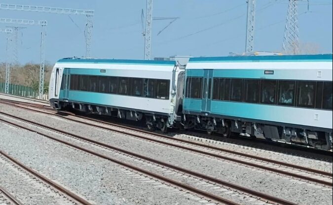 Se descarrila vagón del Tren Maya 