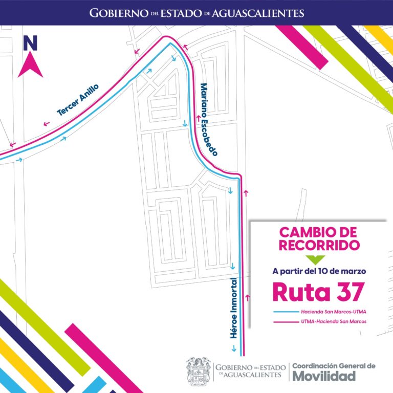 Ruta 37 circulará por Mariano Escobedo a partir de este domingo