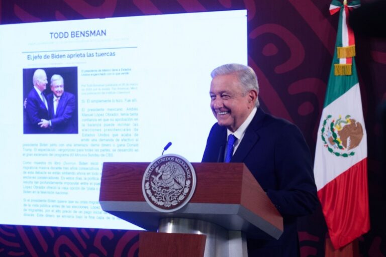 Solicitud de recursos a EU para atender causas de la migración no es chantaje: AMLO 