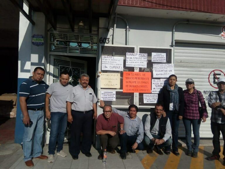 Después de 12 años profesores del CONALEP en Aguascalientes siguen en espera de que se cumpla la ley