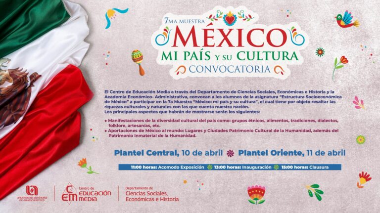 Bachillerato de la UAA celebra la 7ª muestra “México, mi país y su cultura”