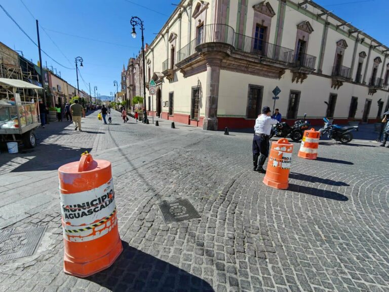 Anuncia IMAC cierre total de la calle Venustiano Carranza en Aguascalientes