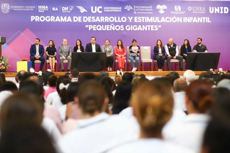 “Pequeños Gigantes” impulsa el desarrollo integral de niñas y niños de Aguascalientes