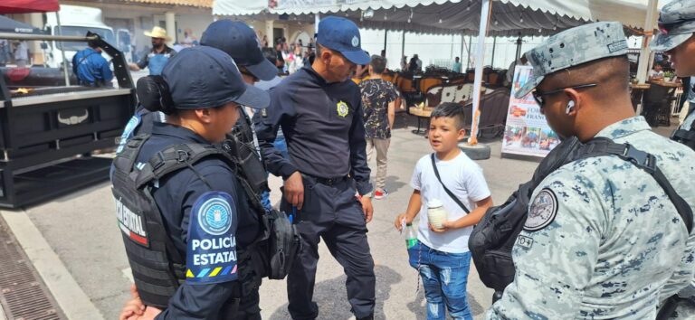 Policía estatal mantiene despliegue permanente en todo el perímetro ferial