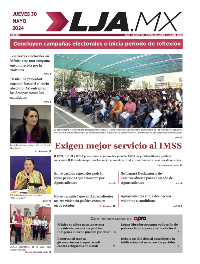 Exigen mejor servicio al IMSS y más en LJA.MX, edición 30/5/2024