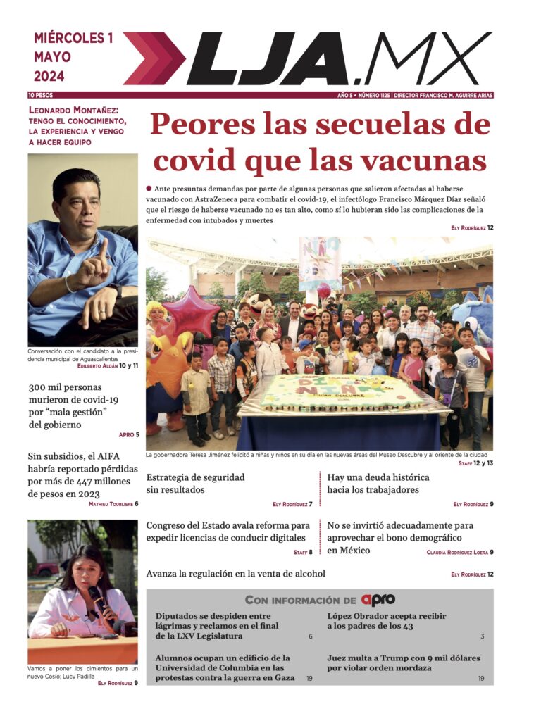 Peores las secuelas de covid que las vacunas y más en LJA.MX, edición 1/5/2024