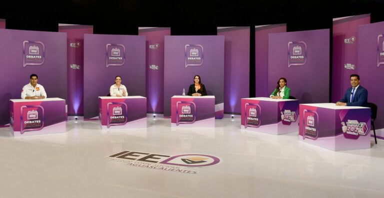 Celebra IEE debate entre candidaturas a la Presidencia Municipal de Aguascalientes