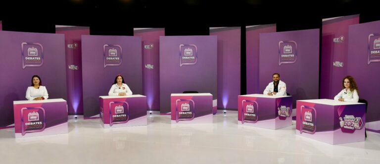 Candidaturas a Diputación Local del Distrito 14 participan en debate del IEE