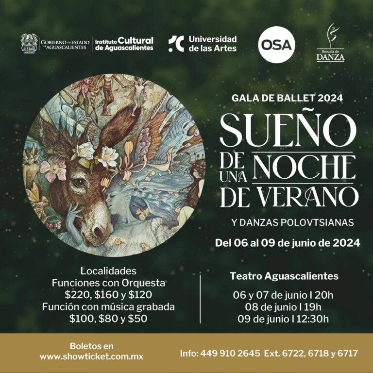 Invitan a la Gala de Ballet 2024 en Aguascalientes