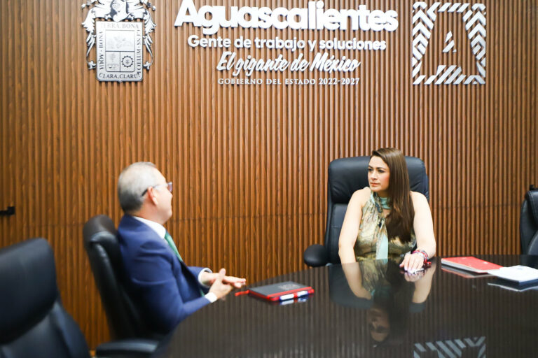 Tere Jiménez se reúne con el nuevo titular del IMSS en Aguascalientes