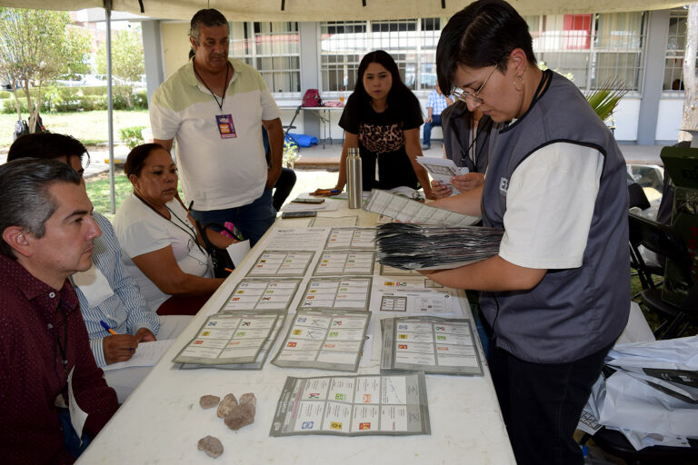 Actualización respecto al desarrollo del cómputo del consejo distrital electoral 1, ubicado en Rincón de Romos 